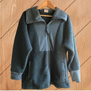 Columbia Ski Jacket Boule Fleece Teal Green Large Full Zipper